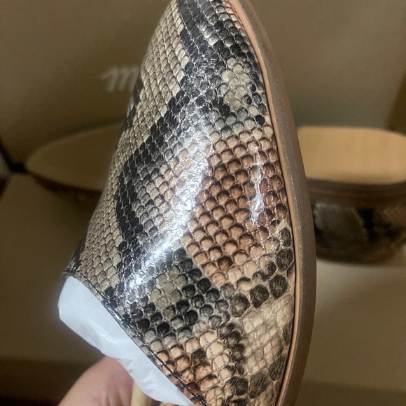 Madewell Marisa D’Orsay Flat - Snake - Picture 2 of 5